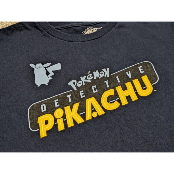 Pokémon Detective Pikachu Youth Shirt XL Kids Unisex Official 2019 - Picture 2 of 6